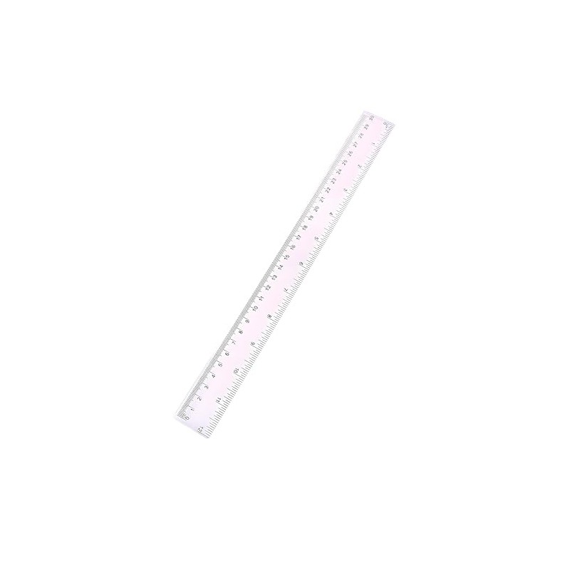 3pcs Rulers, Plastic 12-Inch Long Ruler, Clear Construction-Ruler with Centimeters