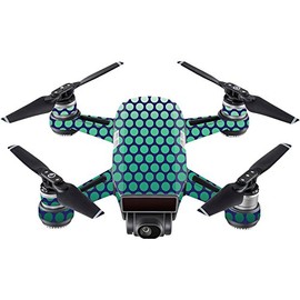 MightySkins Skin Compatible with DJI Spark Mini Drone â Circles | Protective, Durable, and Unique Vinyl Decal wrap Cover | Easy to Apply, Remove, and Change Styles | Made in The USA
