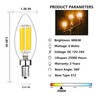 SHUWDKAR Low Voltage Bulbs 12 Volt Candelabra Base LED Bulbs,