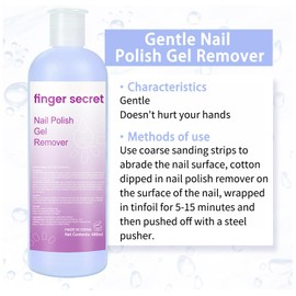 Nail Remover Gel Polish,finger secret Nail Polish Gel Remover 480ML,Gel Polish Remover for Nails,Professional Gel Nail Polish Remover Liquid Quickly & Easily & Effectively Remove Polish Gel