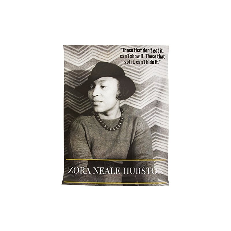 777 Tri-Seven Entertainment Zora Neale Hurston Poster Print with Quote