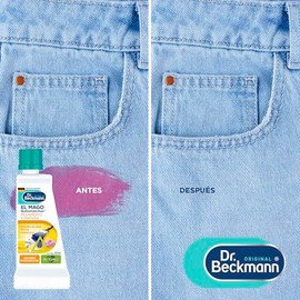 Dr. Beckmann, El Mago Quitamanchas Pegamento y Pintura, Elimina Manchas de Chicle, Esmalte, Adhesivos, Calidad Alemana, 2 Botellas de 50 ml