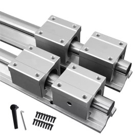 Sangpum Sangse Seolmyung Chamjo CNC 기계용 SBR20 선형 가이드 레일용 2Pcs SBR20-400mm/15.7인치 완전 지지 및 SBR20UU 블록 모션 베어링 [SBR20] [1200mm] 2Pcs SBR20-400mm/15.7inch Fully Supported Linear Guide Rail for CNC Machines with SBR20UU Block Motion Bearing [SBR20] [1200mm]