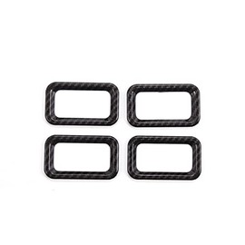 Car Central Door Lock Switch Frame,Car Children Safety Switch Lock Button Trim Cover for Hummer H2 2003-2009 (Carbon Fiber Texture)