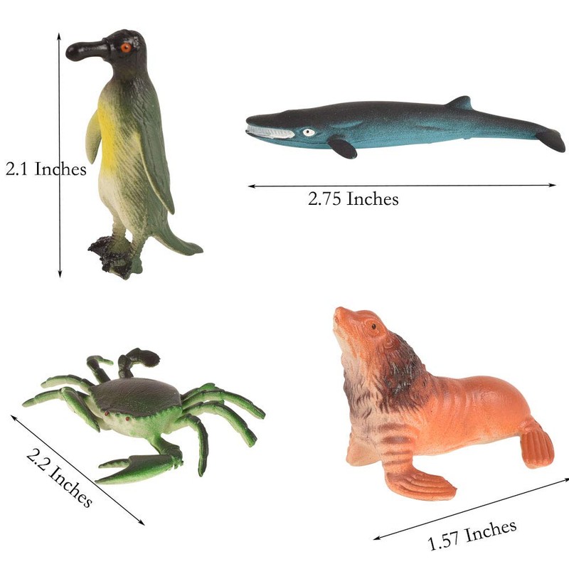 BOHS Assorted Sea Animals Ocean Marine Life Creatures Toy Figures