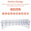 Framendino Professional Clipper Guard Holder with 10 Grid Case for