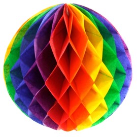 MooLuxe Rainbow Honey Comb Ball 12"