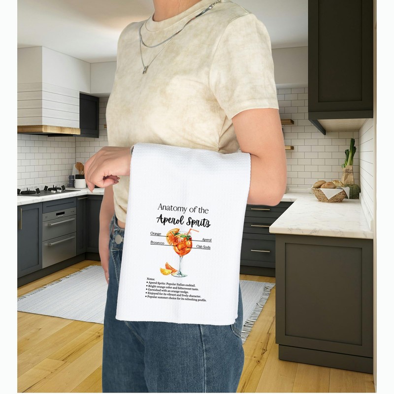 Signature Drink Gift Aperol Spritz Recipe Kitchen Towel Aperol Spritz