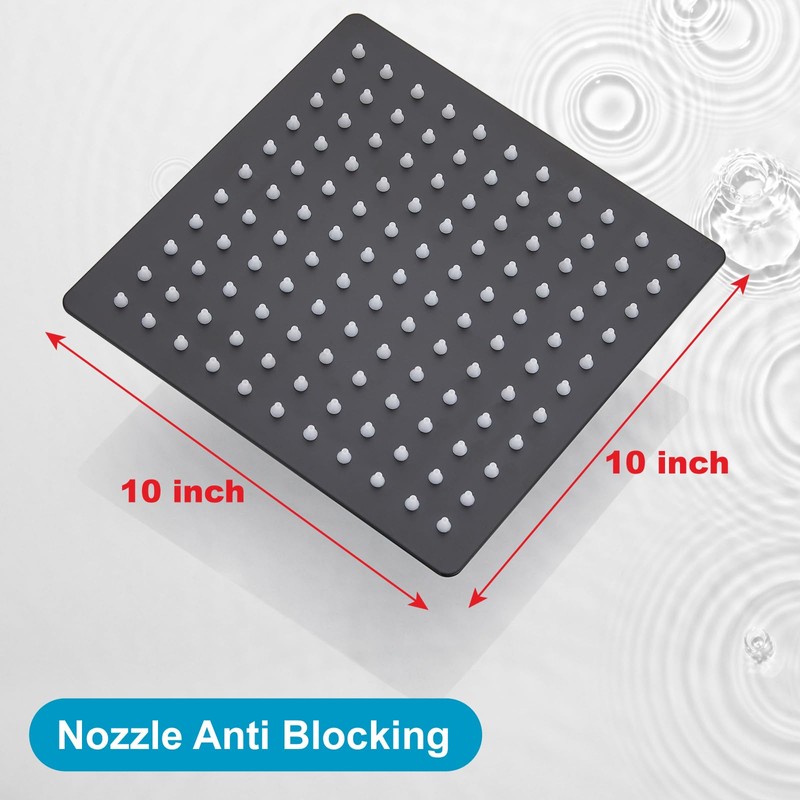 Midanya Rain Shower Head, Stainless Steel Large Rainfall Shower Head