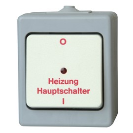Kopp 567348009 Heizungshauptschalter Aufputz-Feuchtraum Standard