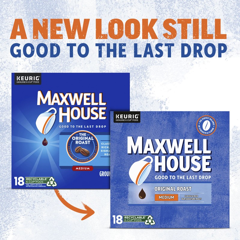 Maxwell House Original Roast Medium Roast K-Cup® Coffee Pods 72