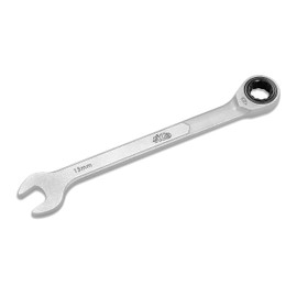 HB 13MM 100-Tooth Combination Ratchet Wrench, 3.6 degree swing arc, extra 15 degree for tight spot, Made in Taiwan WDM013-U