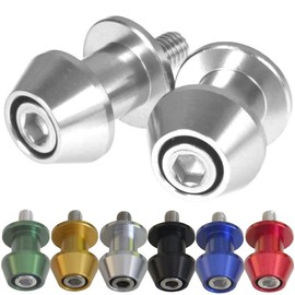 NYSh Honda Suzuki Car Rear Stand Hook M8 0.3 inch (8 mm) Bolt Left and Right Set of 2 M8 (Silver)