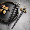 Unbranded 5 Pairs Chinese Chopsticks Non-Slip Sushi Chop Sticks Set
