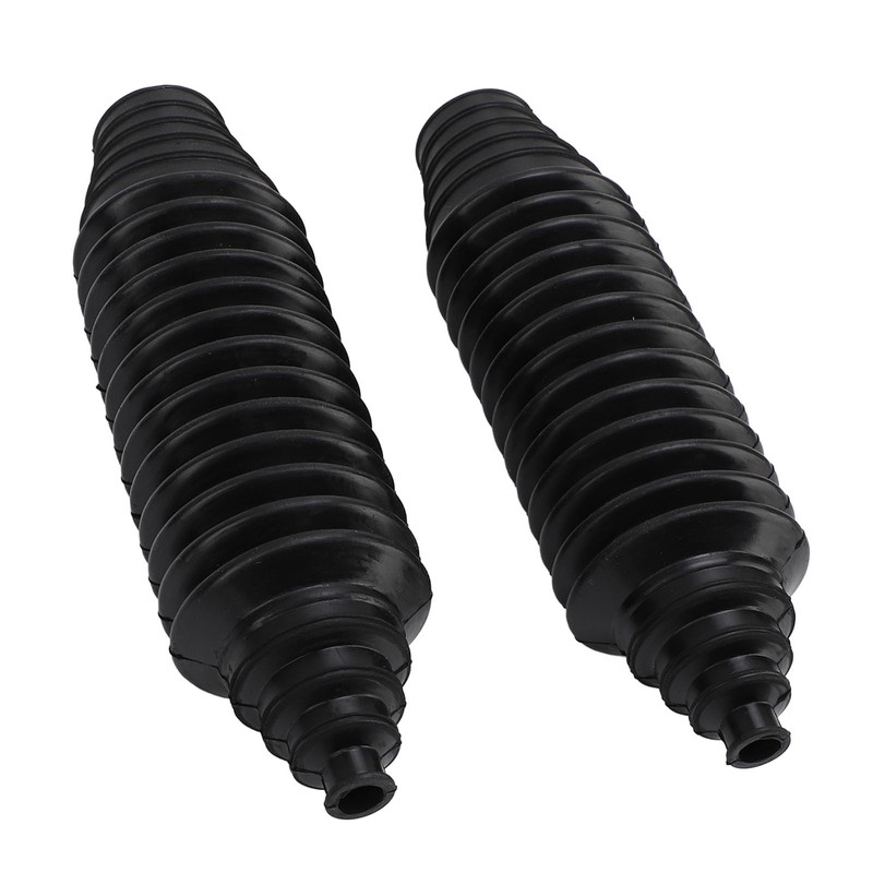1 Pair Front Steering Bellows Abrasion Resistant Rubber Steering Gear