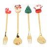 Christmas Spoons Forks Stainless Steel Cute Stylish Christmas Tableware Set