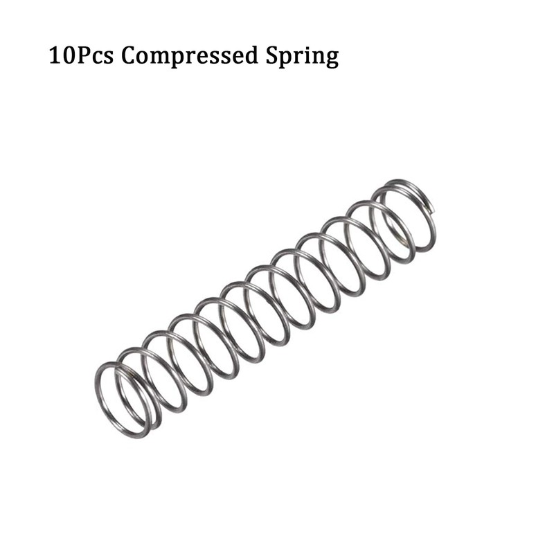 TA-VIGOR 10Pcs Extended Compressed Spring, 6mm OD, 0.5mm Wire Size,