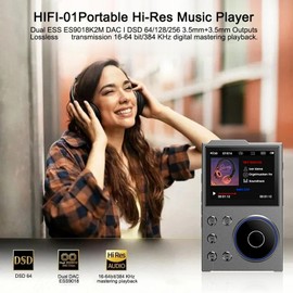 MP3 -Player Digitaler Audio Player Musik Player mit 5.3 2,4 Zoll HD Display Alpen Scroll Control für Hochauflösende Sound