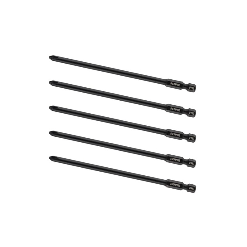5 x Rennie Tools 127mm Long PH2 Compatible with Makita