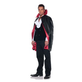 Underwraps Costumes Men's Reversible Vampire Magician Cape - 44", Black/Red, One Size