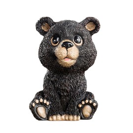 RockTrend Accesorio de Escritorio para decoración del hogar, con Forma de Oso Negro, Soporte para Gafas de Sol de Resina