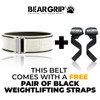 BEAR GRIP Weight Lifting Belt Premium Crossfit & Powerlifting Belt