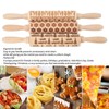 3Pcs Wooden Embossed Rolling Pin Cute Christmas Pattern Engraved Embossing