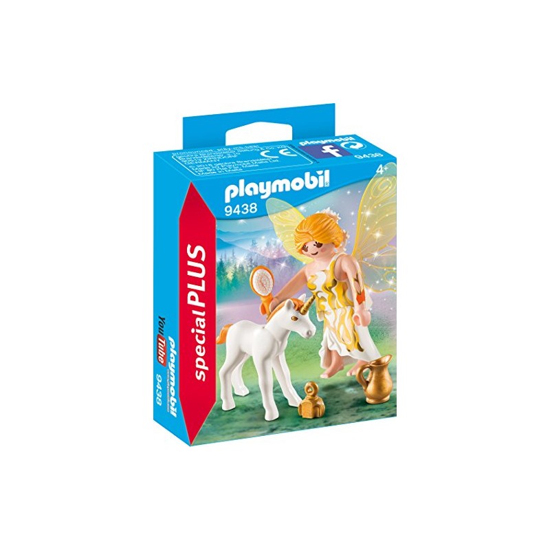 Playmobil 9438 Sun Fairy with Unicorn Foal Toy, Single