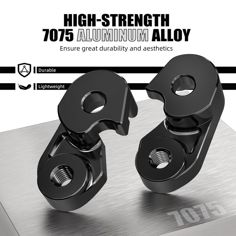 NICECNC Black Rear Suspension Riser 1" Shock Lift Bracket Lift