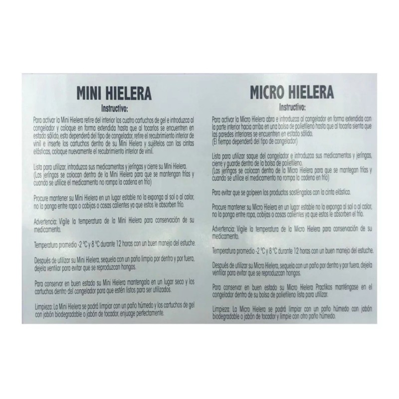 Practikos Hielera Termica Micro Porta Medicamento Insulina Vacunas Med