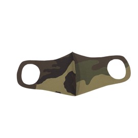 Edoten 0104 Khaki Camouflage UV Protection, Faceware, Polyester, Sweat Absorbent, Quick Drying Material, Dry Mesh, Washable and Reusable, 3D Mouse Cover, Cloth Mask, 1 Piece L Size