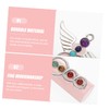 Gatuida Delicate Angel Hexagonal Column Crystal Stone Pendant Ornament for