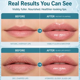 BP Spicule Lip Plumper Gloss, Vitamin E Hydrating Plumping Shot for Fuller-Looking Lips, Lasting Nourishing Filling, Non-Sticky Formula, 0.14 oz
