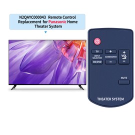 N2QAYC000043 Replacement Remote Control for Panasonic Home Theater Audio System Compatible with SC-HTB520 SU-HTB520 SB-HWA520 SC-HTB527 SU-HTB527 SB-HWA527