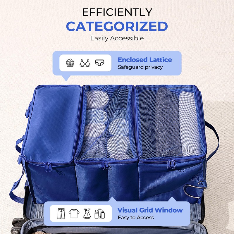 GRANNY SAYS Hanging Packing Cubes for Travel, Large Portable Hanging