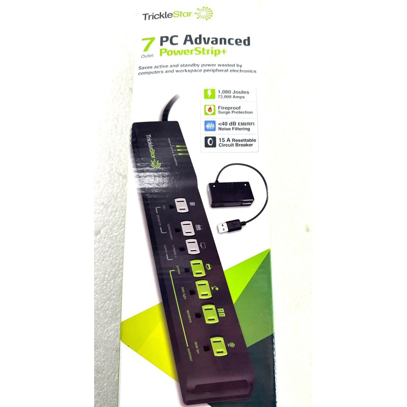 TrickleStar - 7 outlet - PC Advanced PowerStrip+ TS1110 new