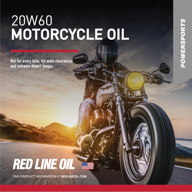 Red Line 12604 20W60 Synthetic Motorcycle Motor Oil - 1