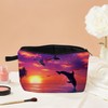 MoCaliduccious Dolphin Print Women Makeup Bag Travel Toiletry Kit Outdoor