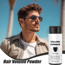 Polvo para el cabello para hombres de peinado, polvo para hombres,Volumizante de texturización de aspecto natural de estilo Natural Productos de preparación para el volumen instantáneo de peinado pa