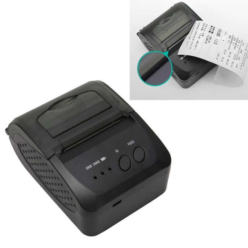 58mm Thermal Printer BT4.0 90mm/s 203DPI USB Interface Toothed Blade