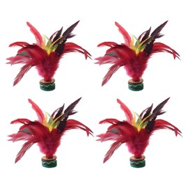 Kryoflare Chinese Jianzi Shuttlecock, Colorful Feathers, Indoor Outdoor Sports Equipment