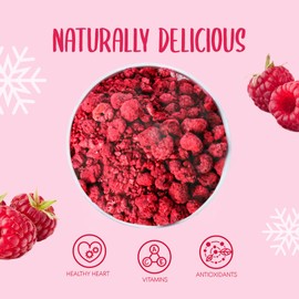 Freeze Dried Raspberry Whole & Broken 500g - No Added Sugar, 100% Natural, Gluten Free, Vegan Friendly