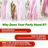 White Tassel Garland 20 Pcs, Tissue Paper Tassels Garland Banner