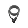 Onguard Neon Series 8156 Coil Cable Lock, 180cmx12mm, Black