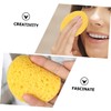 Baluue 4sets Round Face Powder Puff Compressed Facial Sponge Makeup