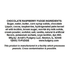 Home Made Creamy Fudge - 1 Lb Box Raspberry Chocolate
