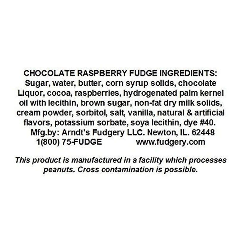 Home Made Creamy Fudge - 1 Lb Box Raspberry Chocolate