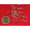 15mm - 50pc Double Loop "Jump Rings" in Antique Silver