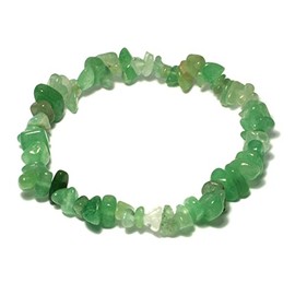 Green Aventurine Gemstone Chip Bracelet