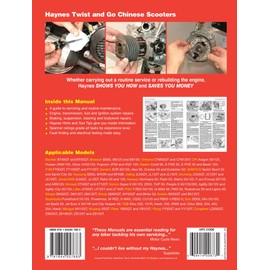 Haynes Chinese, Taiwanese & Korean 50-200cc Twist and Go (automatic transmission) Scoot - Printed Manual